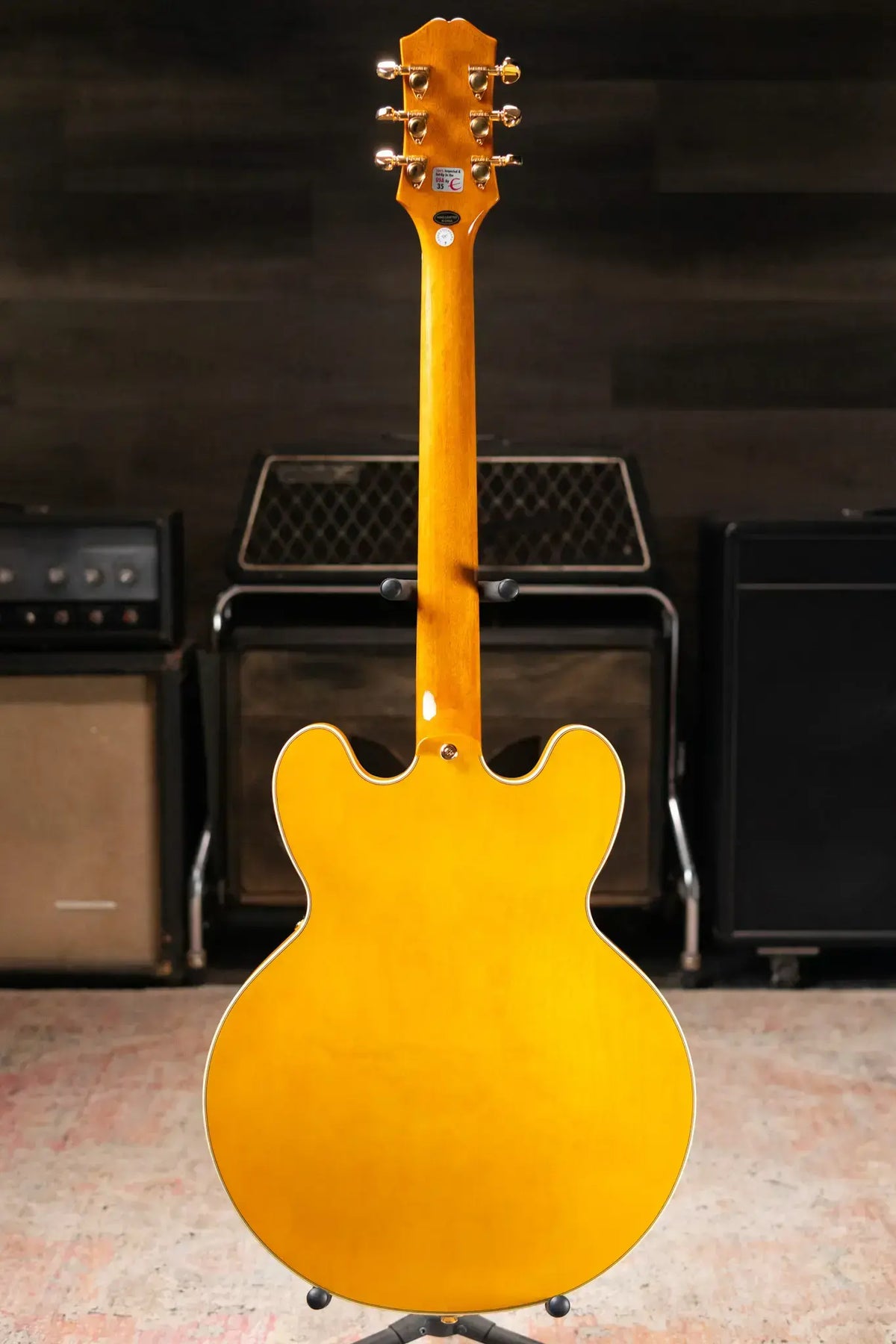 Epiphone Sheraton Semi-Hollow Electric Guitar - Natural with Gig Bag - Demo