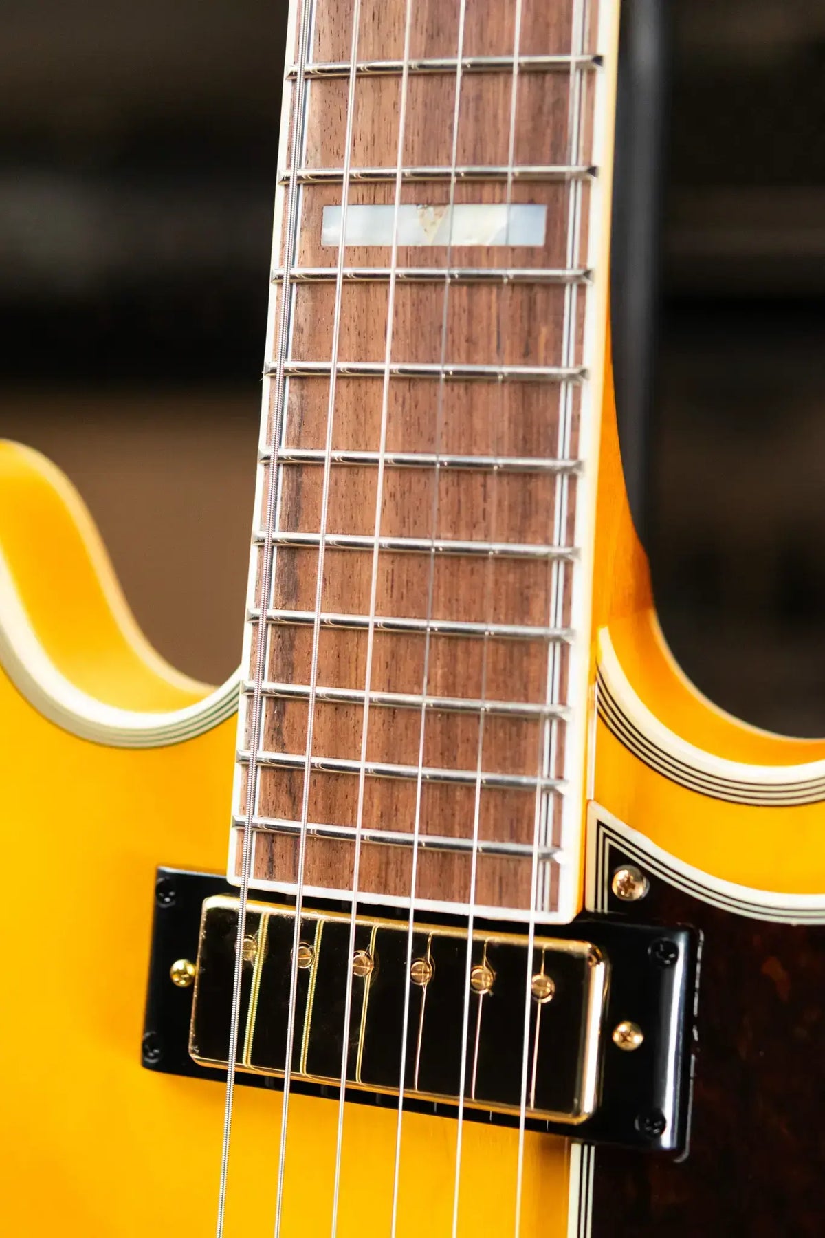 Epiphone Sheraton Semi-Hollow Electric Guitar - Natural with Gig Bag - Demo