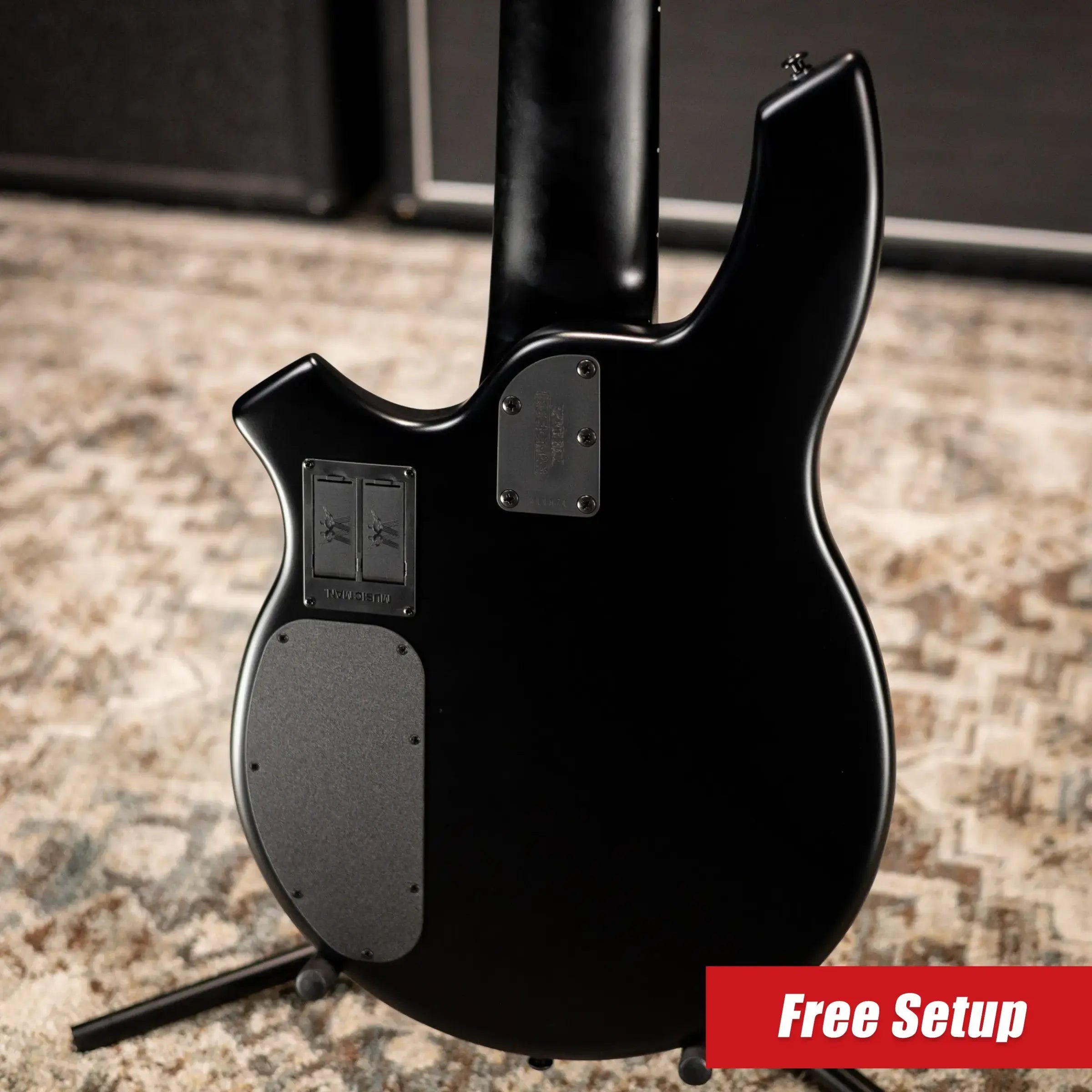Ernie Ball Music Man Bongo 6 HH 6-String Bass - Stealth Black with Soft Case