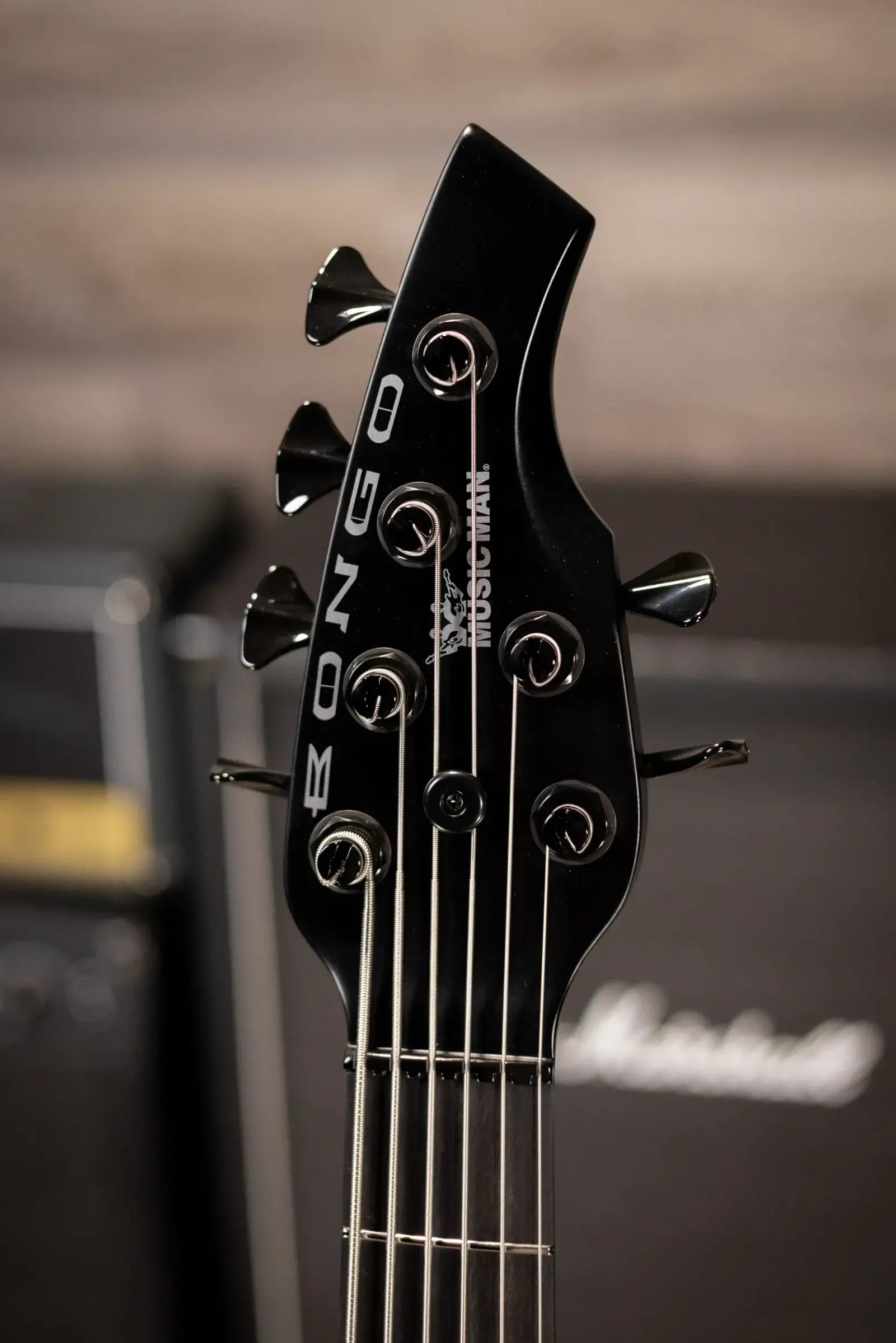 Ernie Ball Music Man Bongo 6 HH 6-String Bass - Stealth Black with Soft Case
