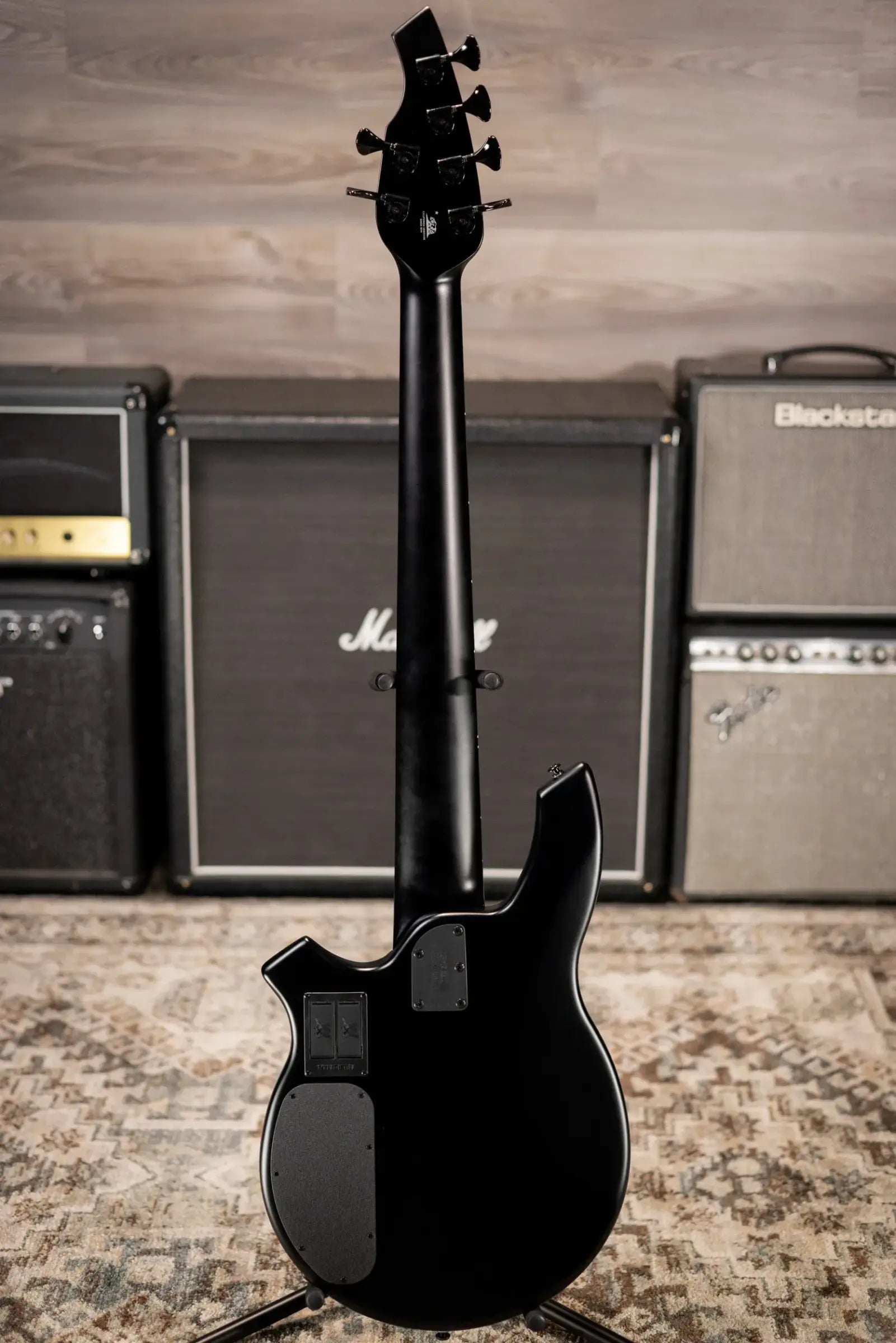 Ernie Ball Music Man Bongo 6 HH 6-String Bass - Stealth Black with Soft Case