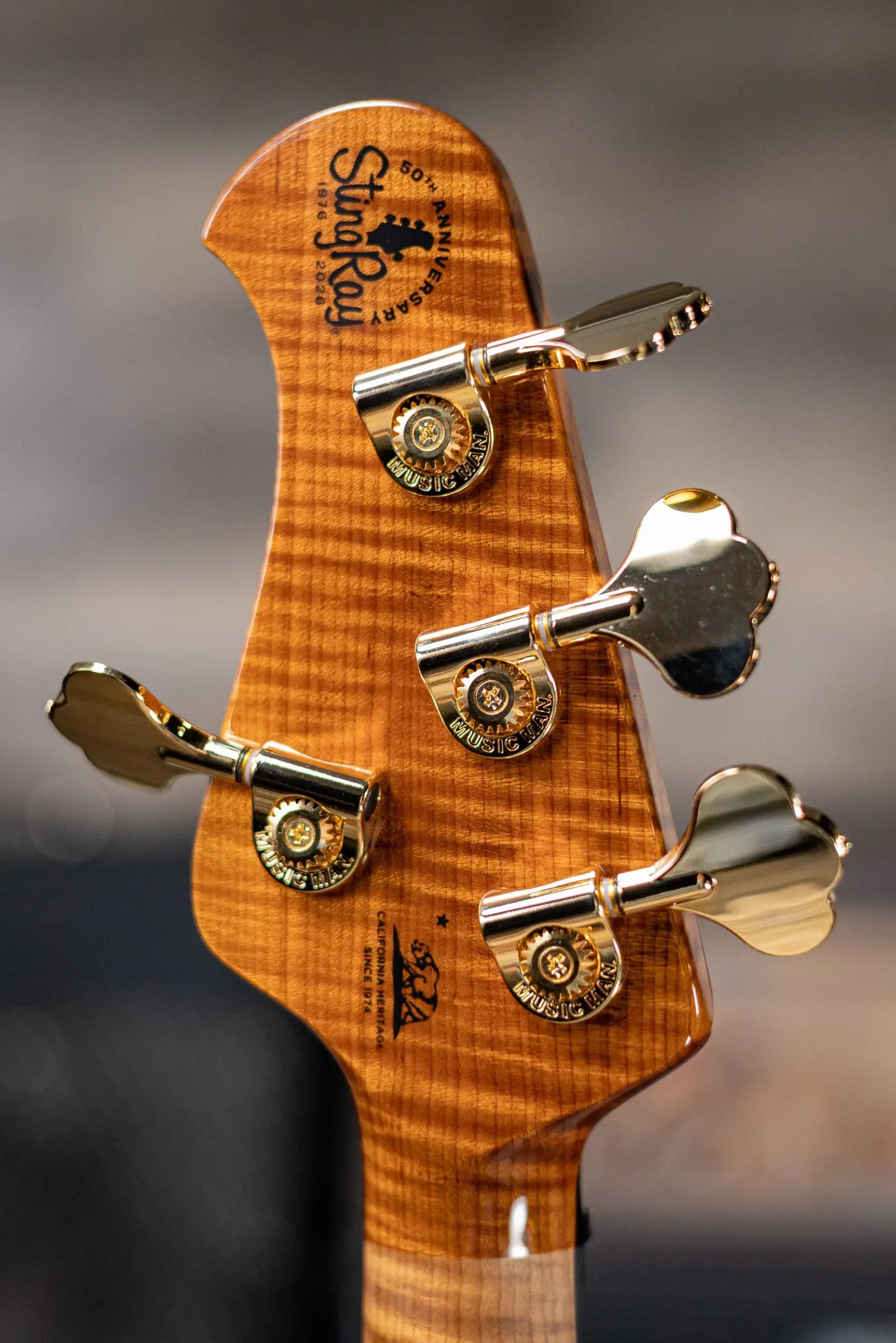 Ernie Ball Music Man Limited Edition - 1 of 300 - 50th Anniversary StingRay Bass - Molten Gold with Hardshell Case
