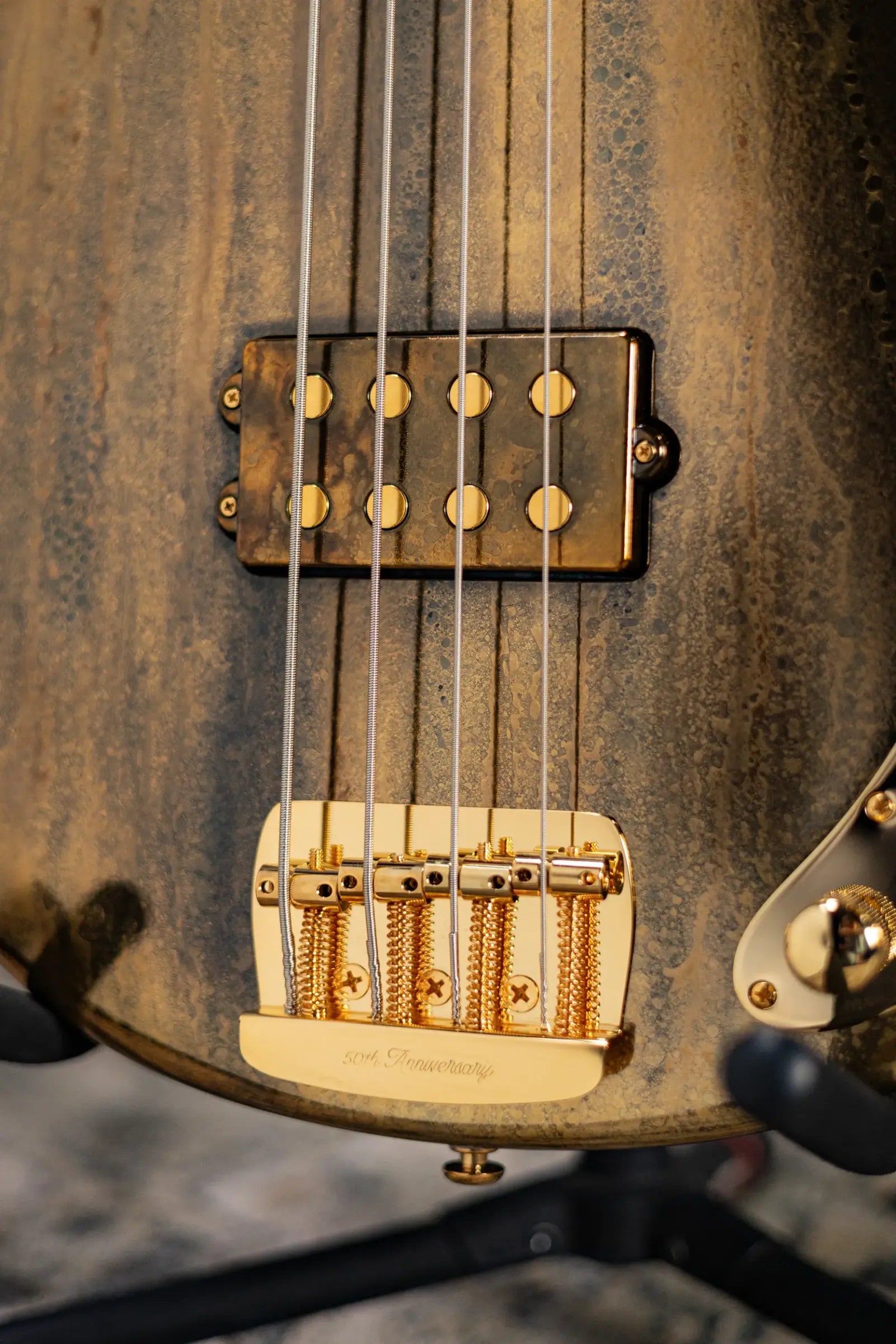 Ernie Ball Music Man Limited Edition - 1 of 300 - 50th Anniversary StingRay Bass - Molten Gold with Hardshell Case