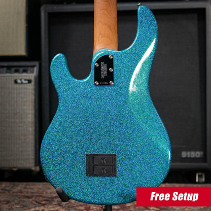 Ernie Ball Music Man StingRay 5-String Special Electric Bass - Anomalous Green with Hard Bag