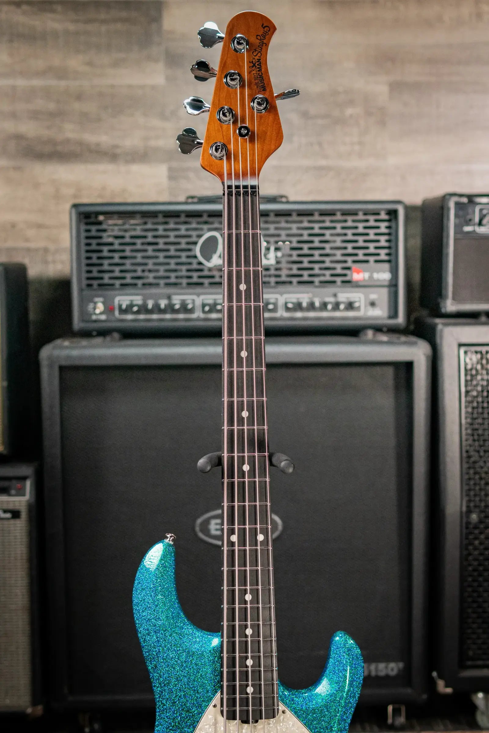 Ernie Ball Music Man StingRay 5-String Special Electric Bass - Anomalous Green with Hard Bag