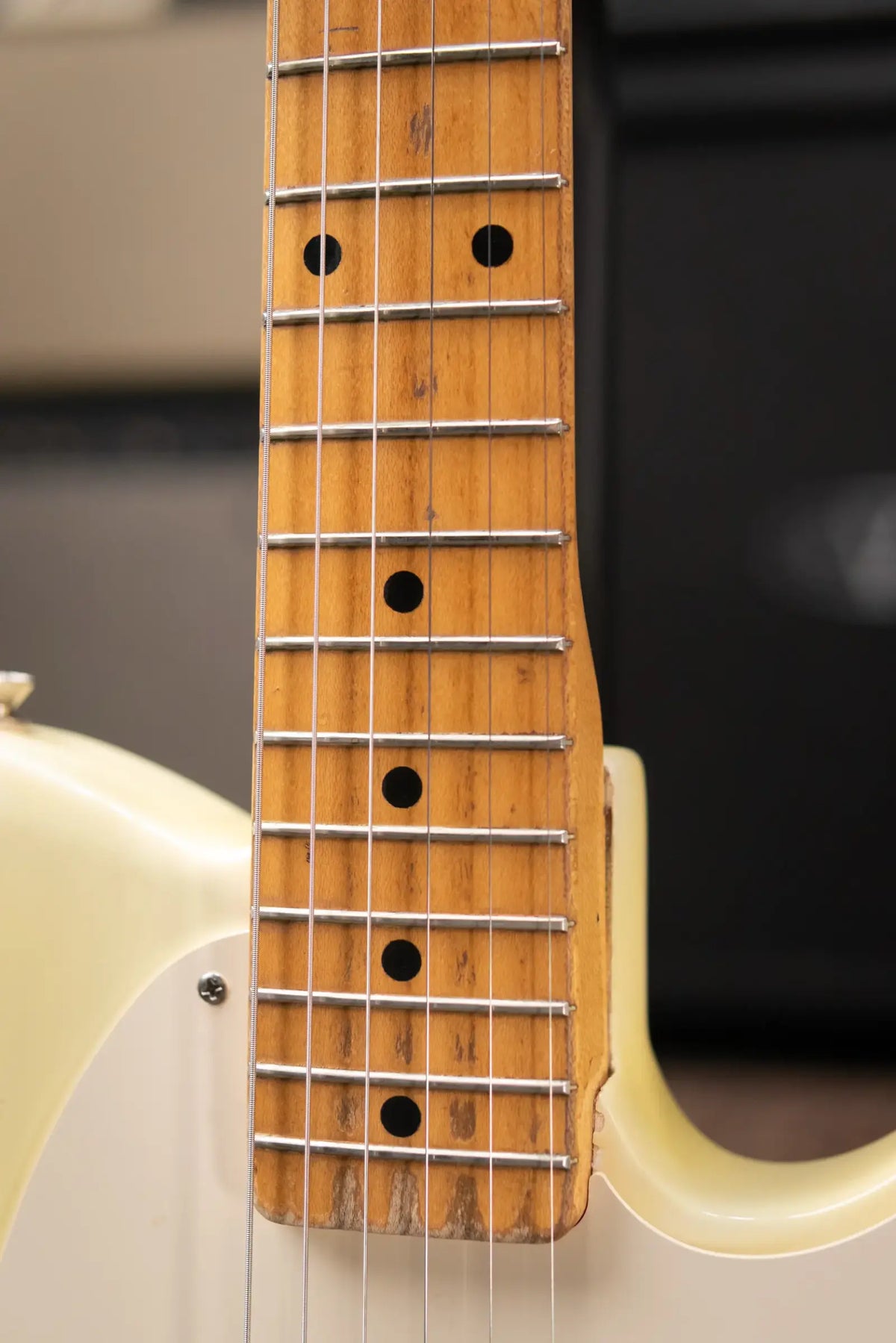 Fender 1956 Esquire Electric Guitar - Refinished Yellow with Hardshell Case - Used