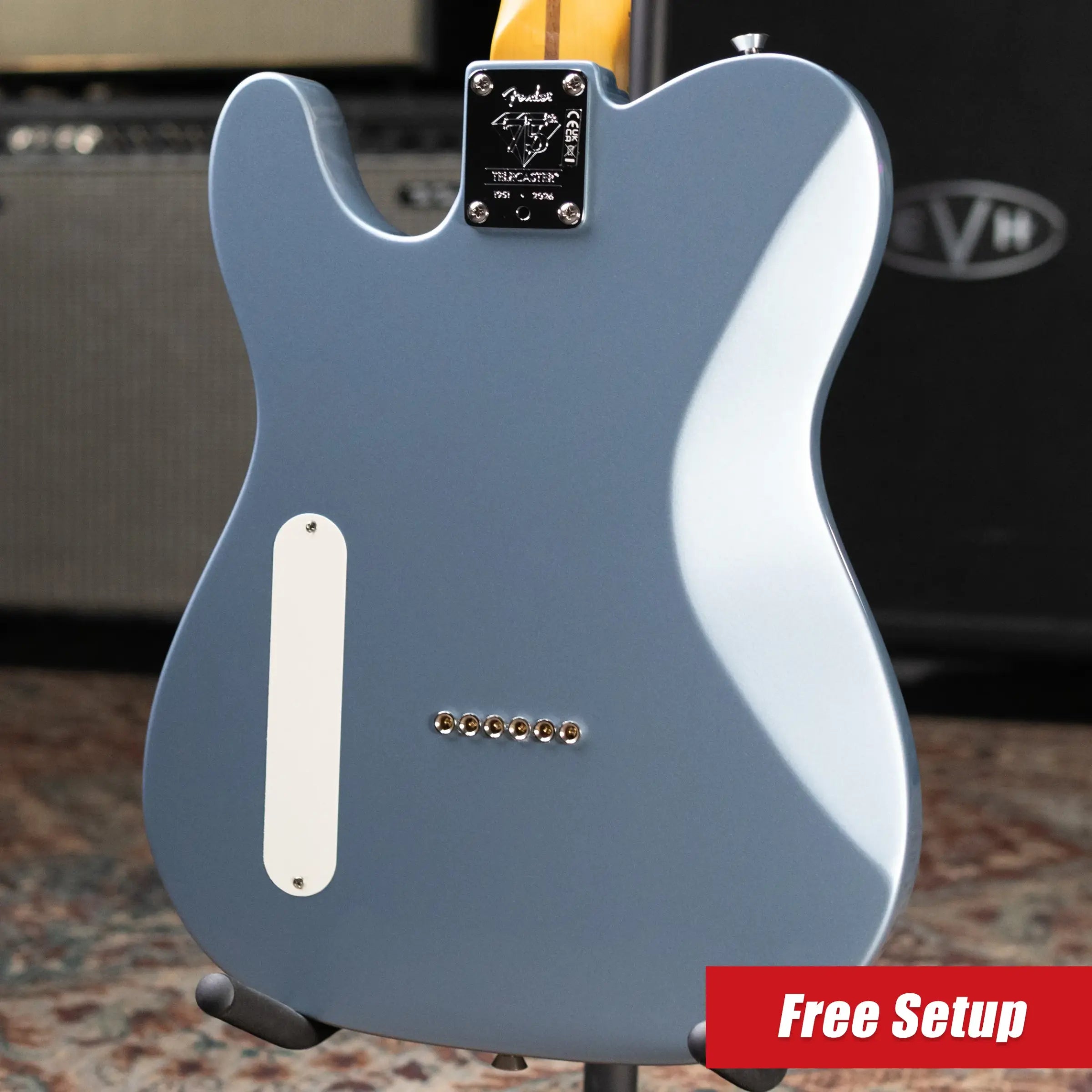 Fender 75th Anniversary American Professional Classic Cabronita Telecaster Electric Guitar - Ice Blue Metallic with Hardshell Case