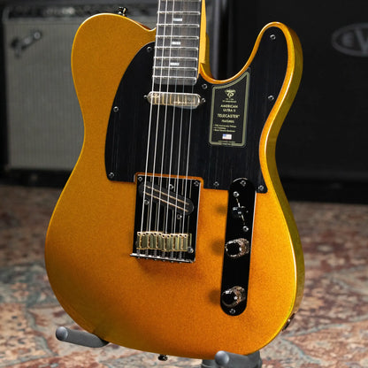 Fender 75th Anniversary American Ultra II Telecaster Electric Guitar - Liquid Gold with Hardshell Case