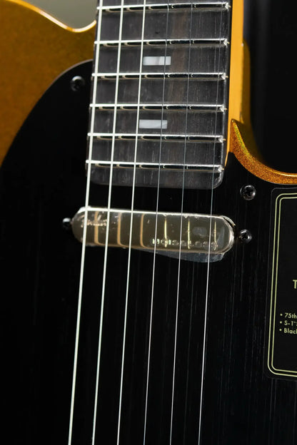 Fender 75th Anniversary American Ultra II Telecaster Electric Guitar - Liquid Gold with Hardshell Case