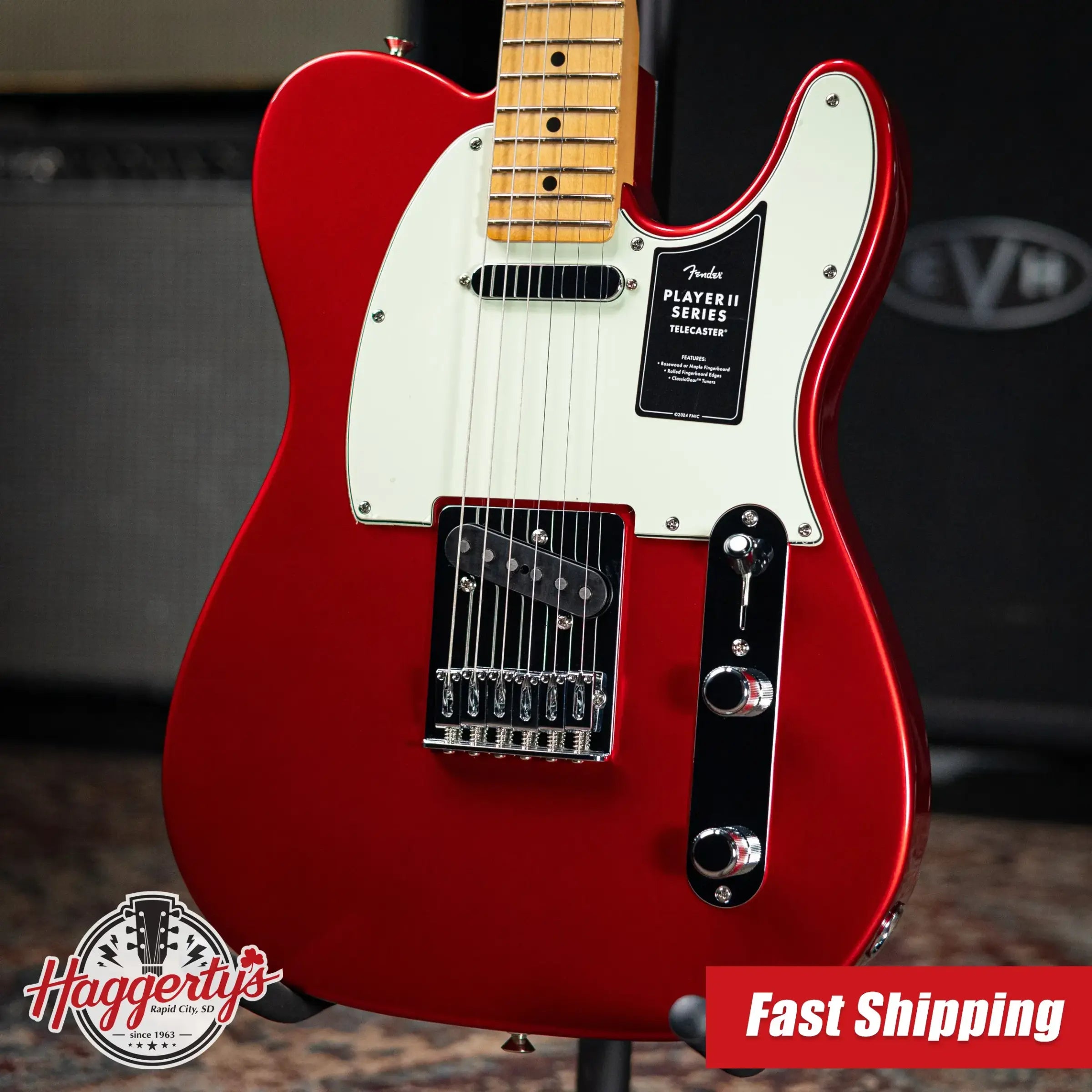 Fender 75th Anniversary Player II Telecaster Electric Guitar - Candy Apple Red