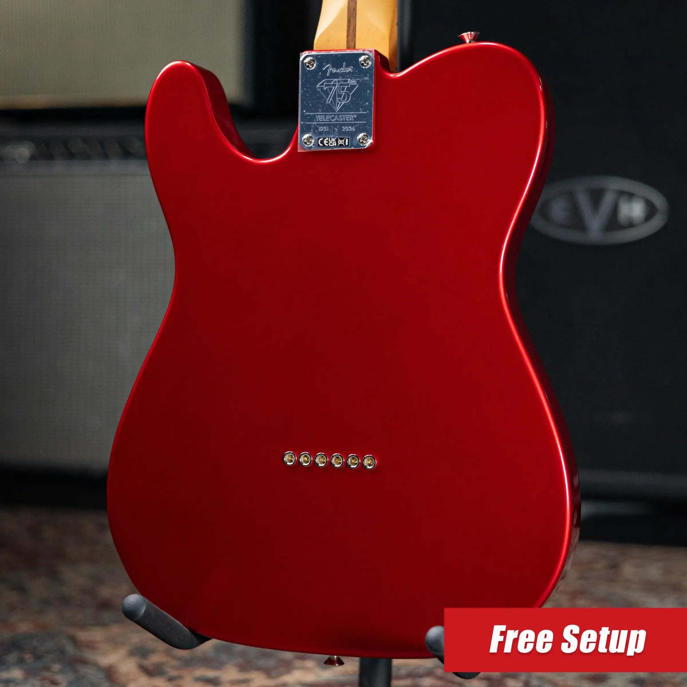 Fender 75th Anniversary Player II Telecaster Electric Guitar - Candy Apple Red