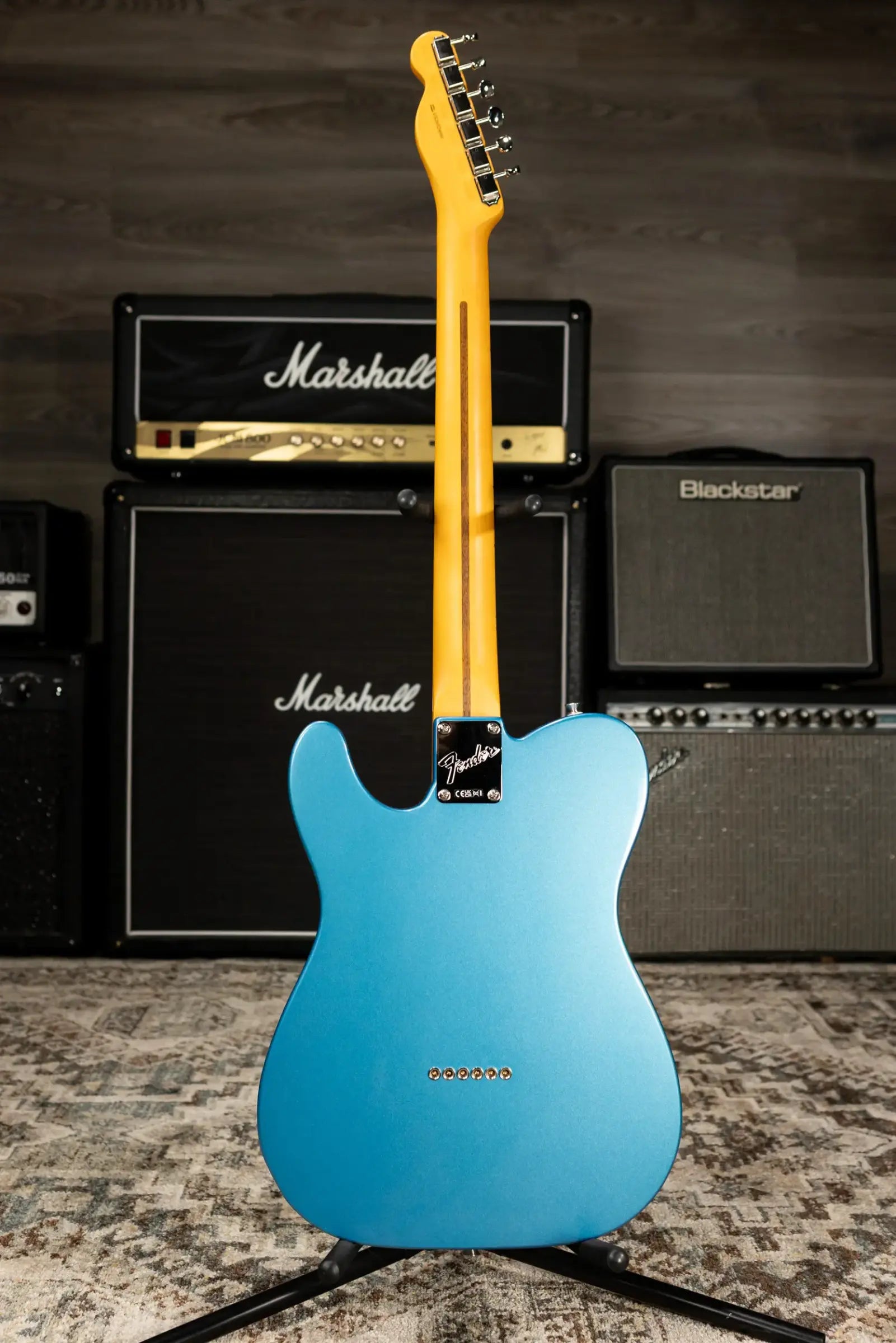 Fender American Professional Classic Hotshot Telecaster Electric Guitar - Faded Lake Placid Blue with Gig Bag