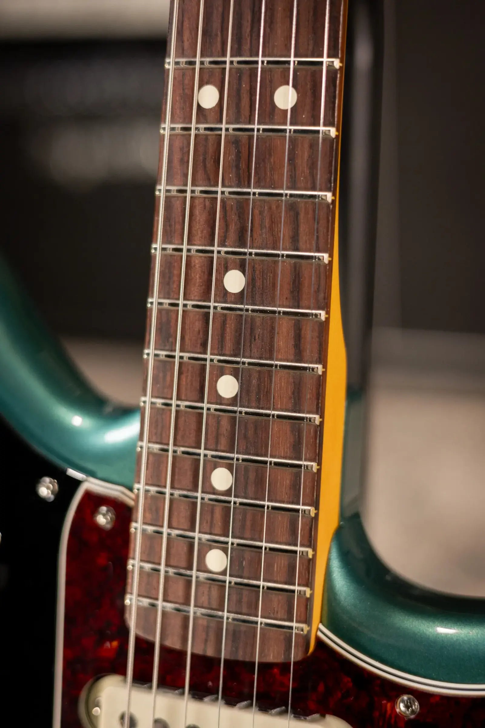 Fender American Professional Classic Jaguar Electric Guitar - Sherwood Green Metallic with Gig Bag