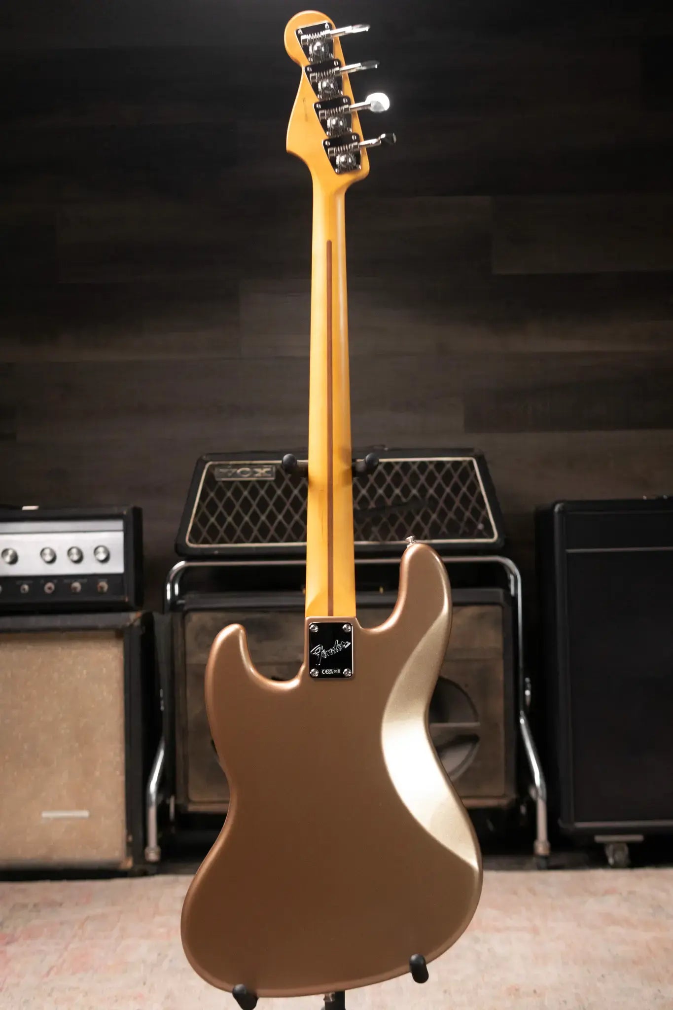 Fender American Professional Classic Jazz Bass - Faded Firemist Gold with Gig Bag