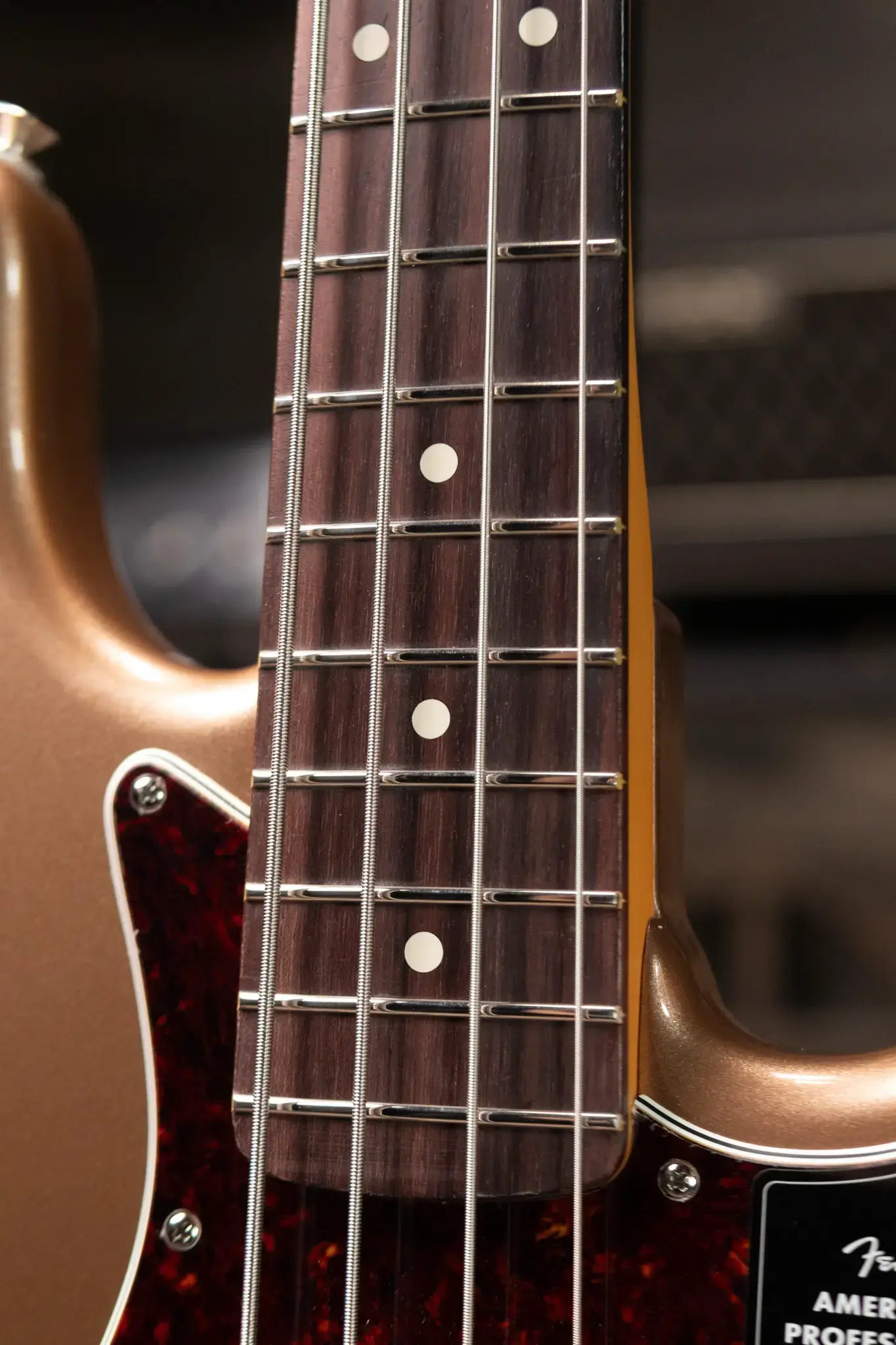 Fender American Professional Classic Jazz Bass - Faded Firemist Gold with Gig Bag