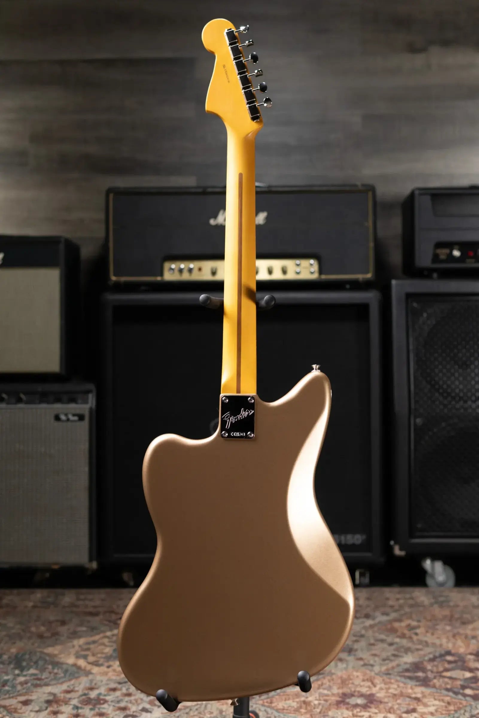 Fender American Professional Classic Jazzmaster Electric Guitar - Faded Firemist Gold with Gig Bag