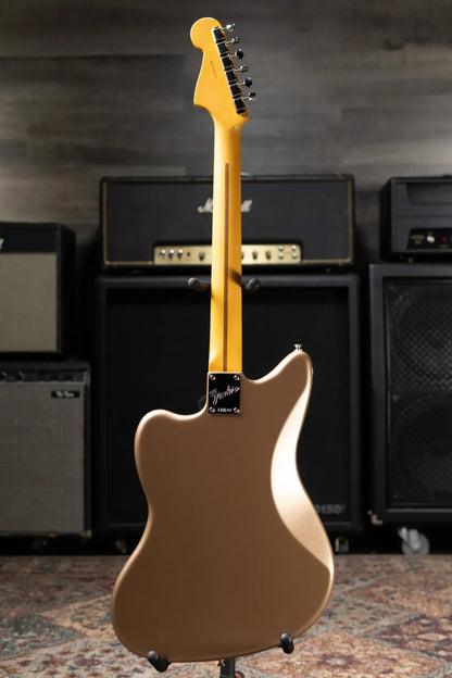 Fender American Professional Classic Jazzmaster Electric Guitar - Faded Firemist Gold with Gig Bag