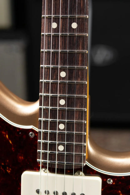 Fender American Professional Classic Jazzmaster Electric Guitar - Faded Firemist Gold with Gig Bag