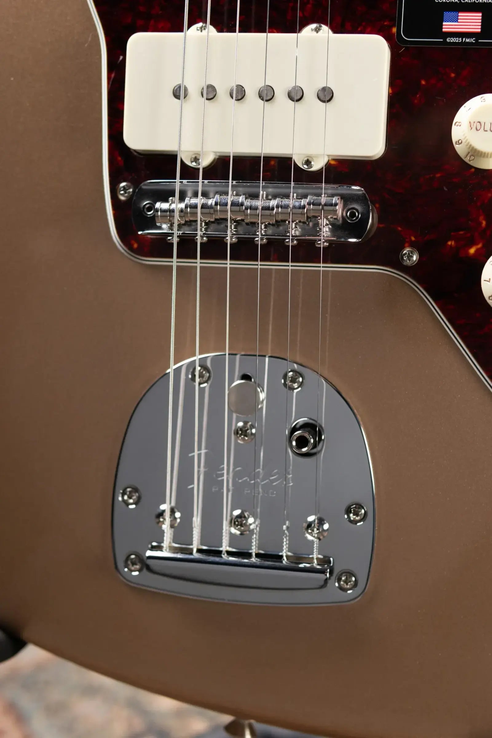 Fender American Professional Classic Jazzmaster Electric Guitar - Faded Firemist Gold with Gig Bag