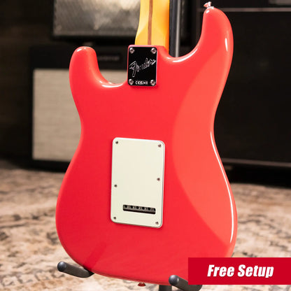 Fender American Professional Classic Stratocaster Electric Guitar - Faded Dakota Red with Gig Bag