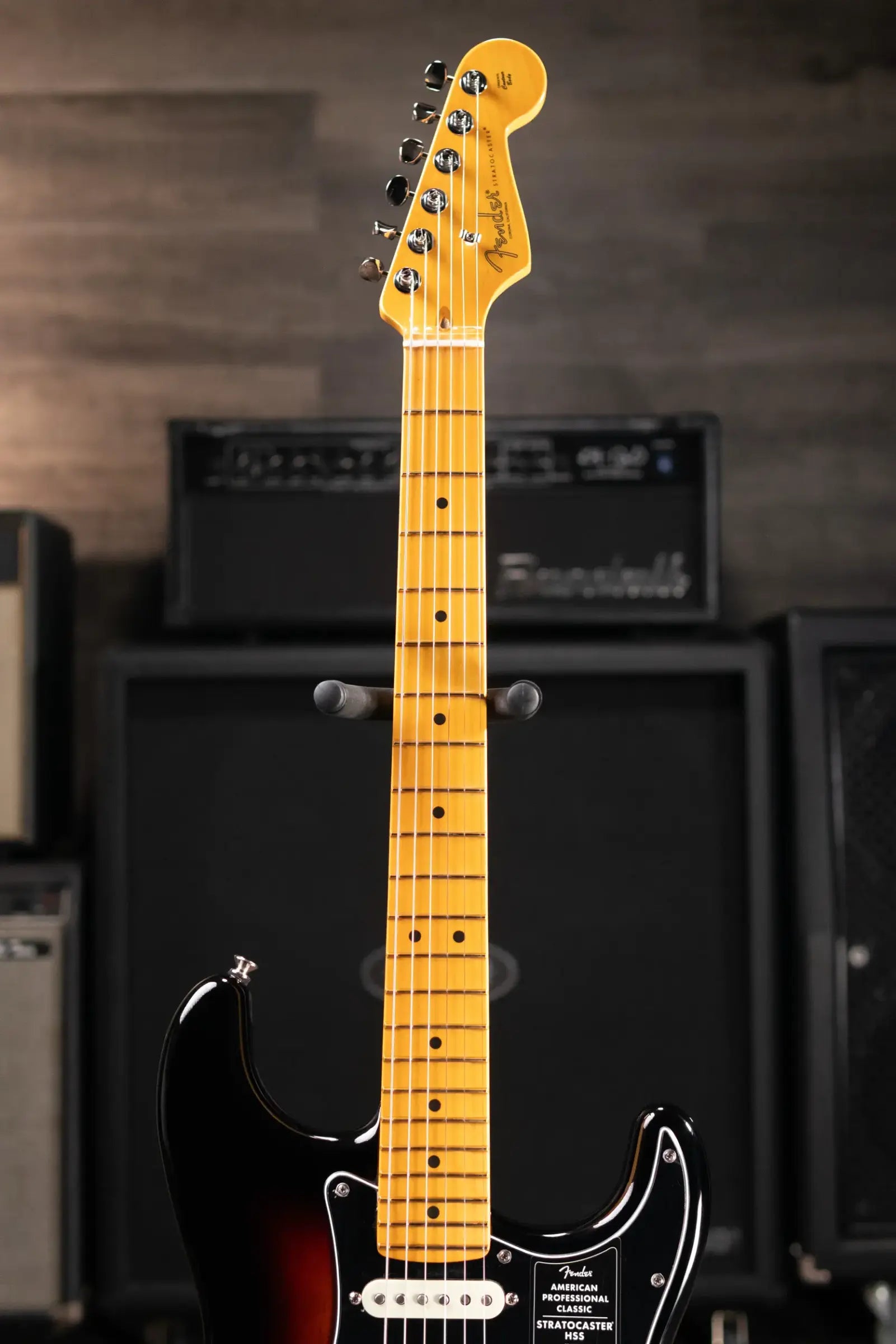 Fender American Professional Classic Stratocaster HSS Electric Guitar - 3-Color Sunburst with Gig Bag