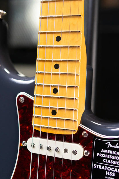 Fender American Professional Classic Stratocaster HSS Electric Guitar - Faded Black with Gig Bag - Demo