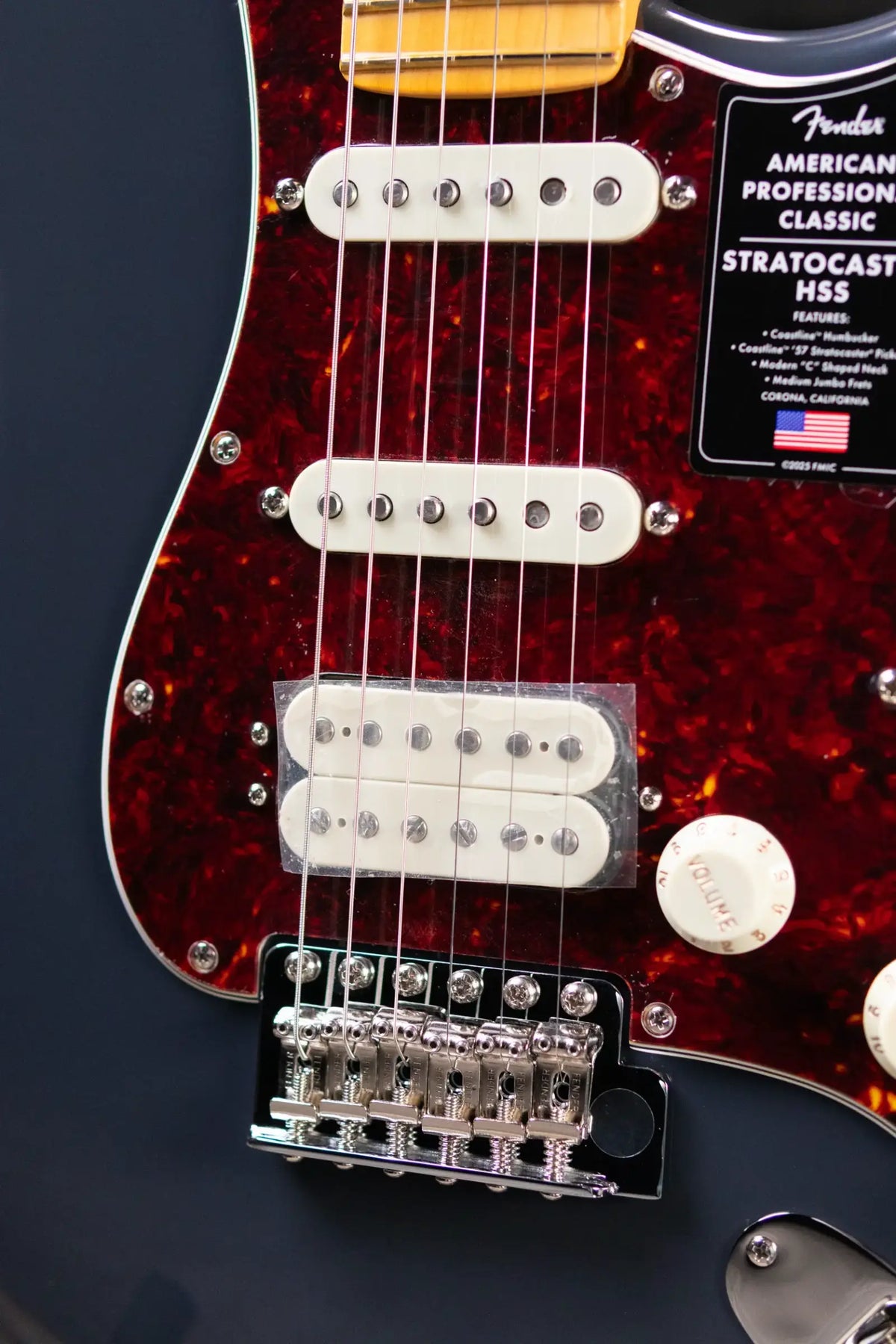 Fender American Professional Classic Stratocaster HSS Electric Guitar - Faded Black with Gig Bag - Demo