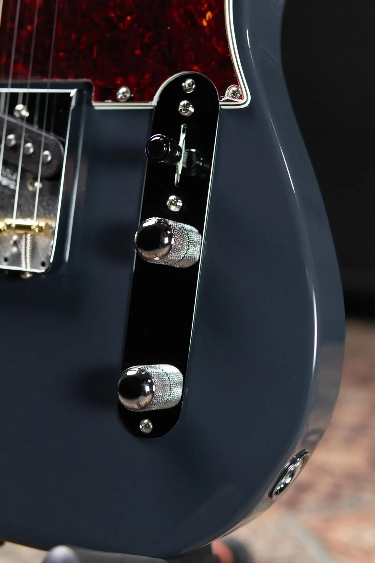 Fender American Professional Classic Telecaster Electric Guitar - Faded Black with Gig Bag