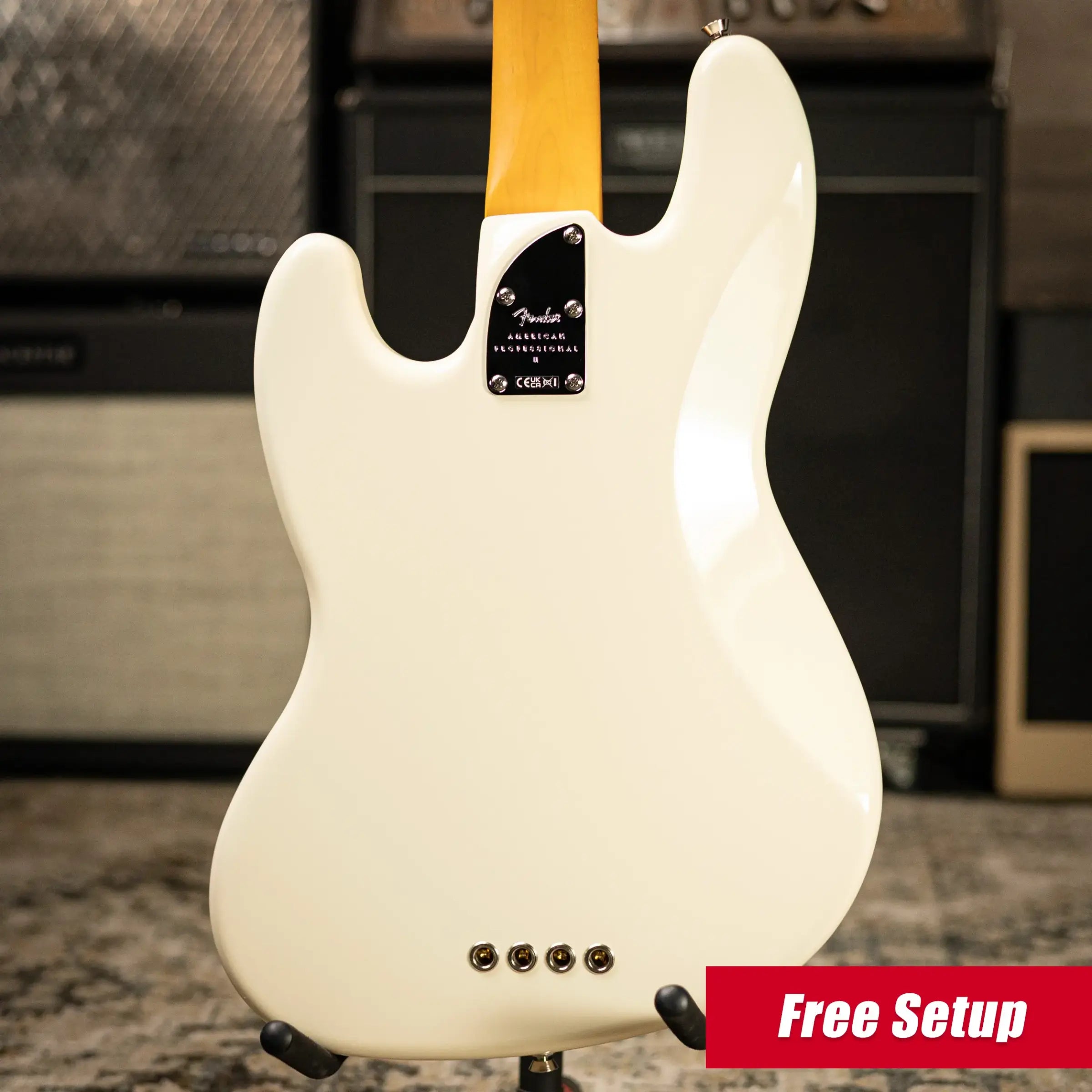 Fender American Professional II Jazz Bass - Olympic White with Hardshell Case
