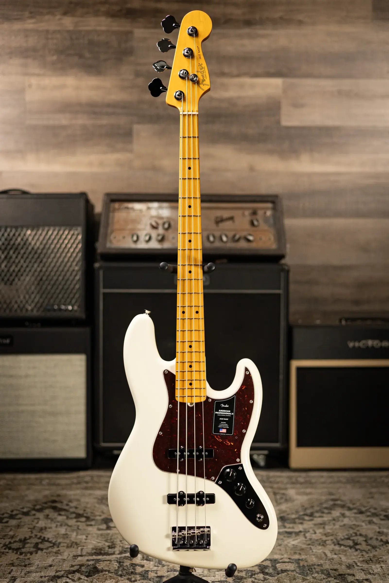 Fender American Professional II Jazz Bass - Olympic White with Hardshell Case