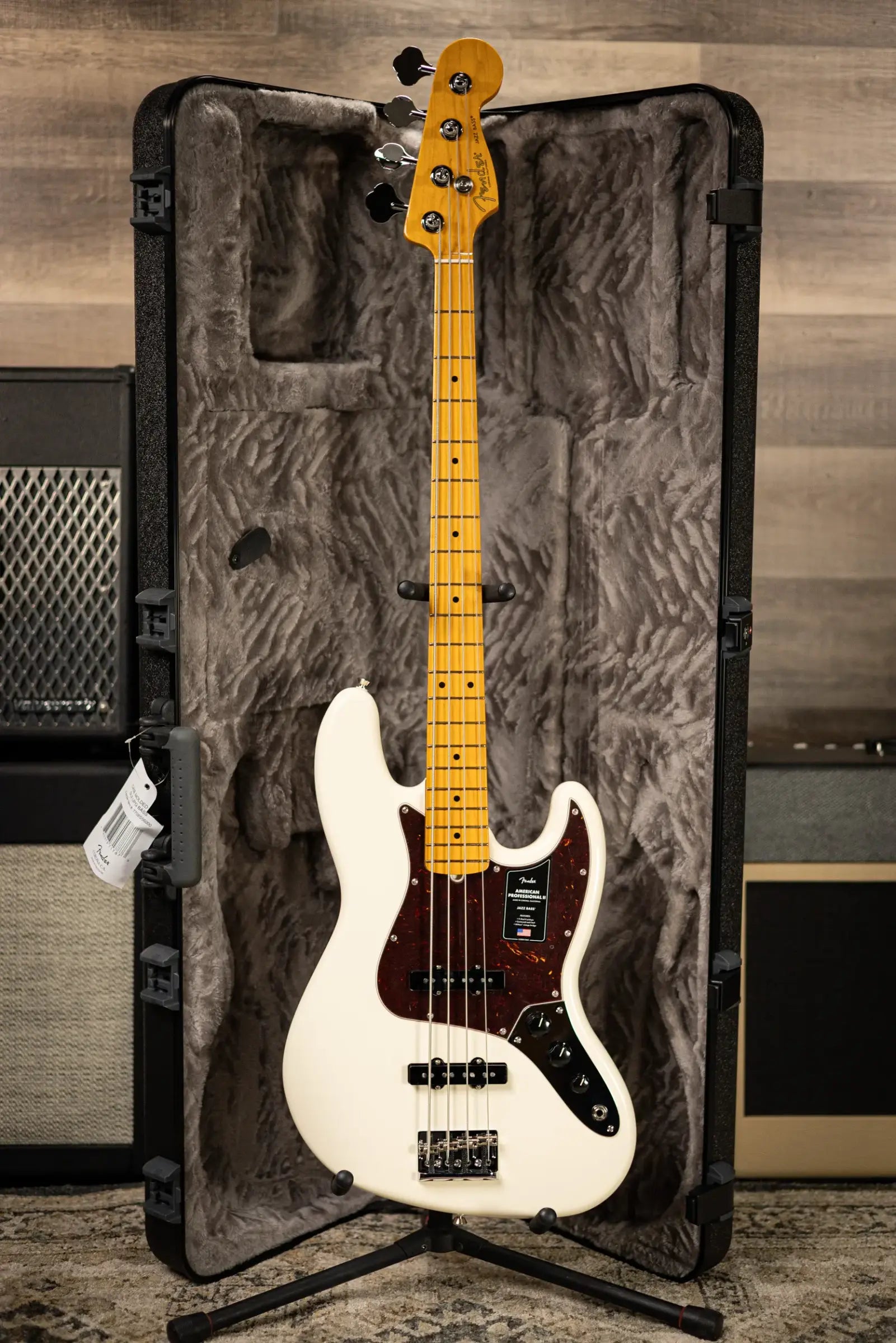 Fender American Professional II Jazz Bass - Olympic White with Hardshell Case
