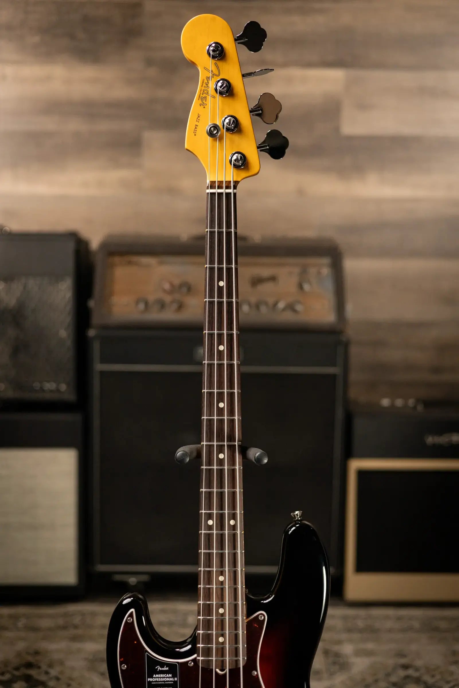 Fender American Professional II Left-Handed Jazz Bass - 3-Color Sunburst with Hardshell Case