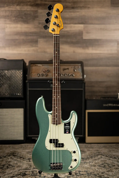 Fender American Professional II Precision Bass - Mystic Surf Green with Hardshell Case