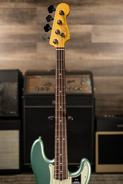 Fender American Professional II Precision Bass - Mystic Surf Green with Hardshell Case