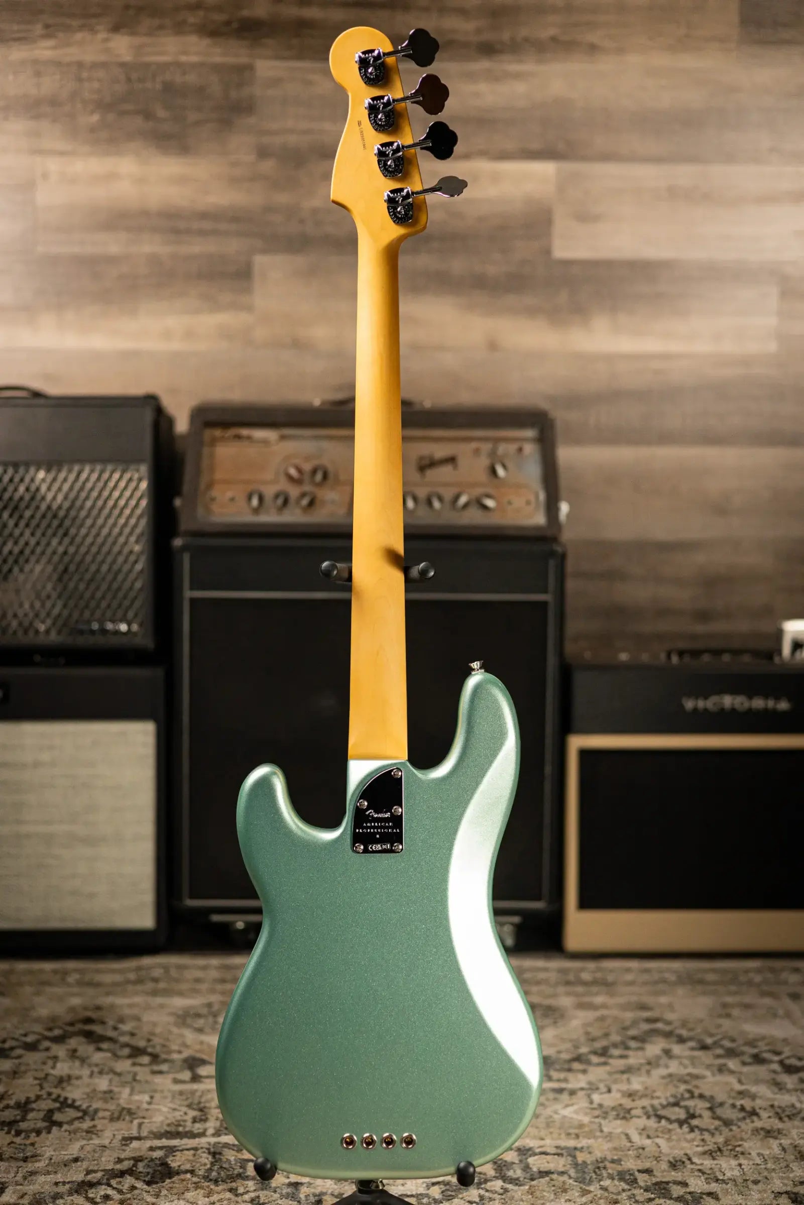 Fender American Professional II Precision Bass - Mystic Surf Green with Hardshell Case