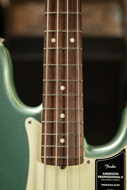 Fender American Professional II Precision Bass - Mystic Surf Green with Hardshell Case