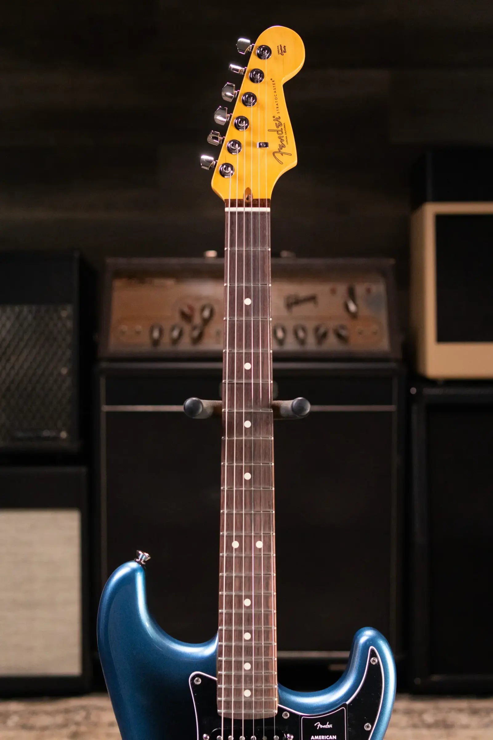Fender American Professional II Stratocaster Electric Guitar - Dark Night with Hardshell Case