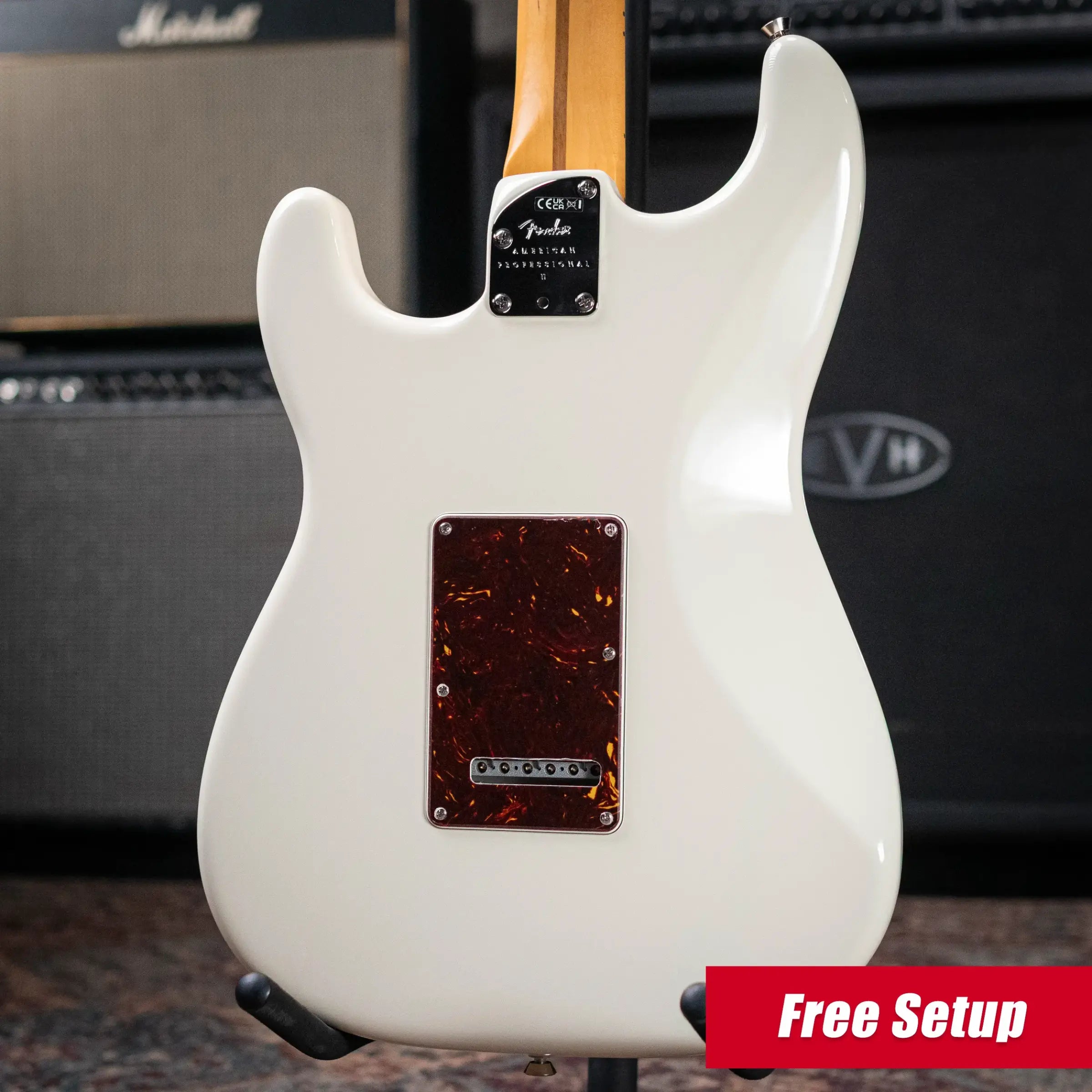 Fender American Professional II Stratocaster Electric Guitar - Olympic White with Hardshell Case