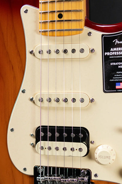 Fender American Professional II Stratocaster HSS Electric Guitar - Sienna Sunburst with Hardshell Case