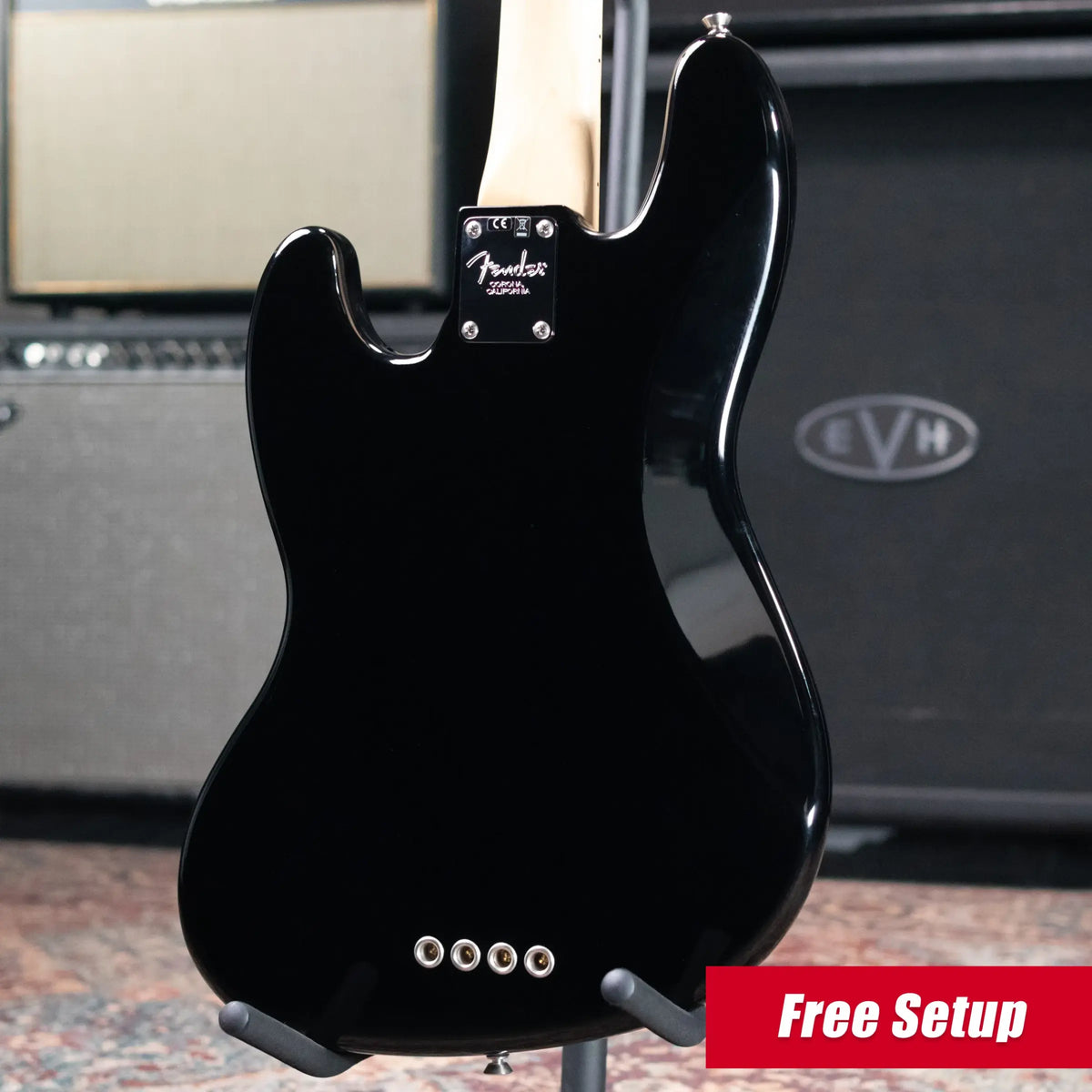 Fender American Professional Jazz Bass Maple Fingerboard, Black with Hardshell Case - Used