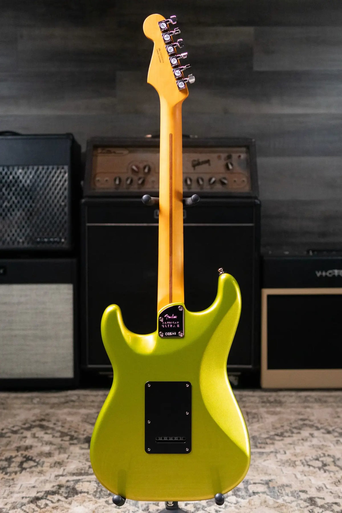 Fender American Ultra II Stratocaster HSS Electric Guitar - Solar Flare with Hardshell Case - Demo