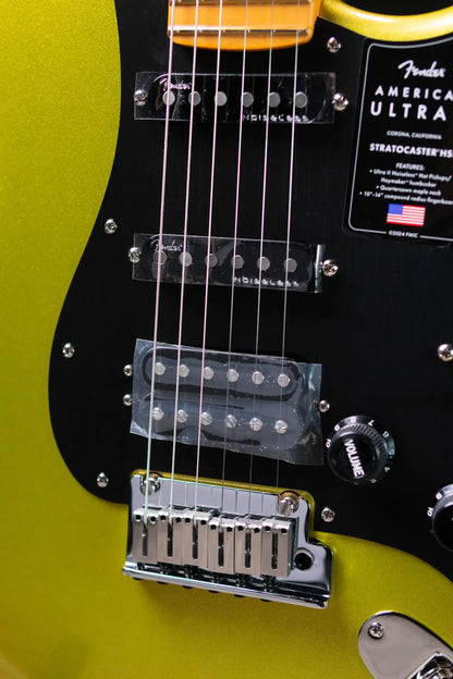Fender American Ultra II Stratocaster HSS Electric Guitar - Solar Flare with Hardshell Case - Demo