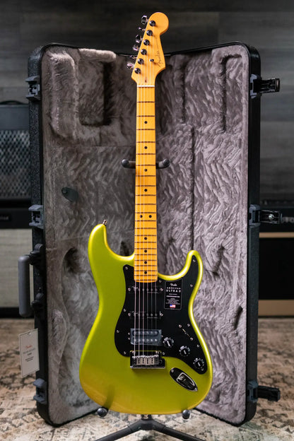 Fender American Ultra II Stratocaster HSS Electric Guitar - Solar Flare with Hardshell Case - Demo