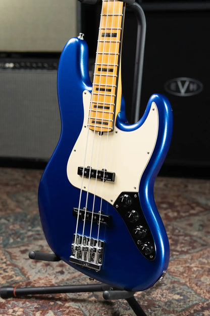 Fender American Ultra Jazz Bass Maple Fingerboard - Cobra Blue with Hard Case - Used