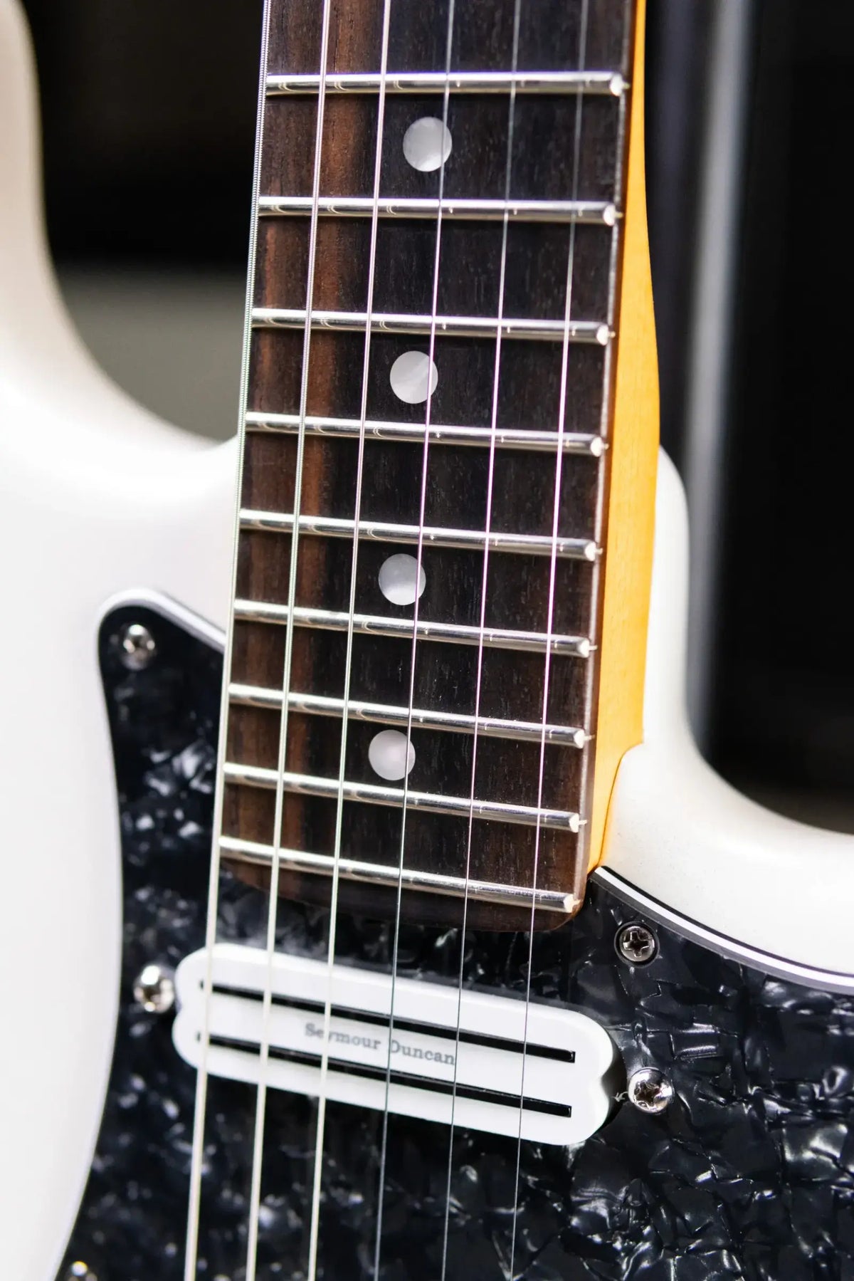 Fender American Ultra Stratocaster Electric Guitar - Arctic Pearl with Upgraded Pickups - Used