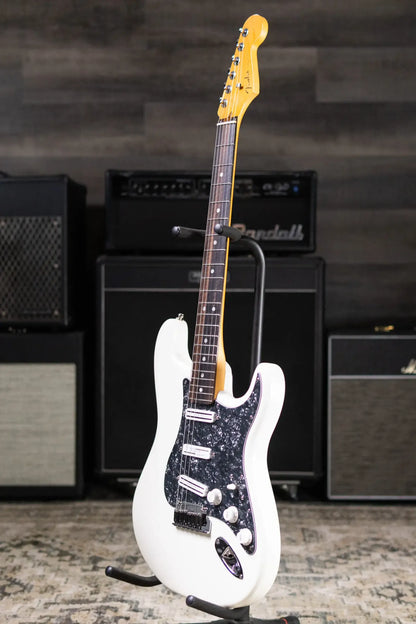 Fender American Ultra Stratocaster Electric Guitar - Arctic Pearl with Upgraded Pickups - Used