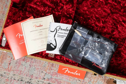 Fender American Vintage II 1957 Stratocaster, Maple Fingerboard - Black with Vintage-Style Tweed Hardshell Case - Demo