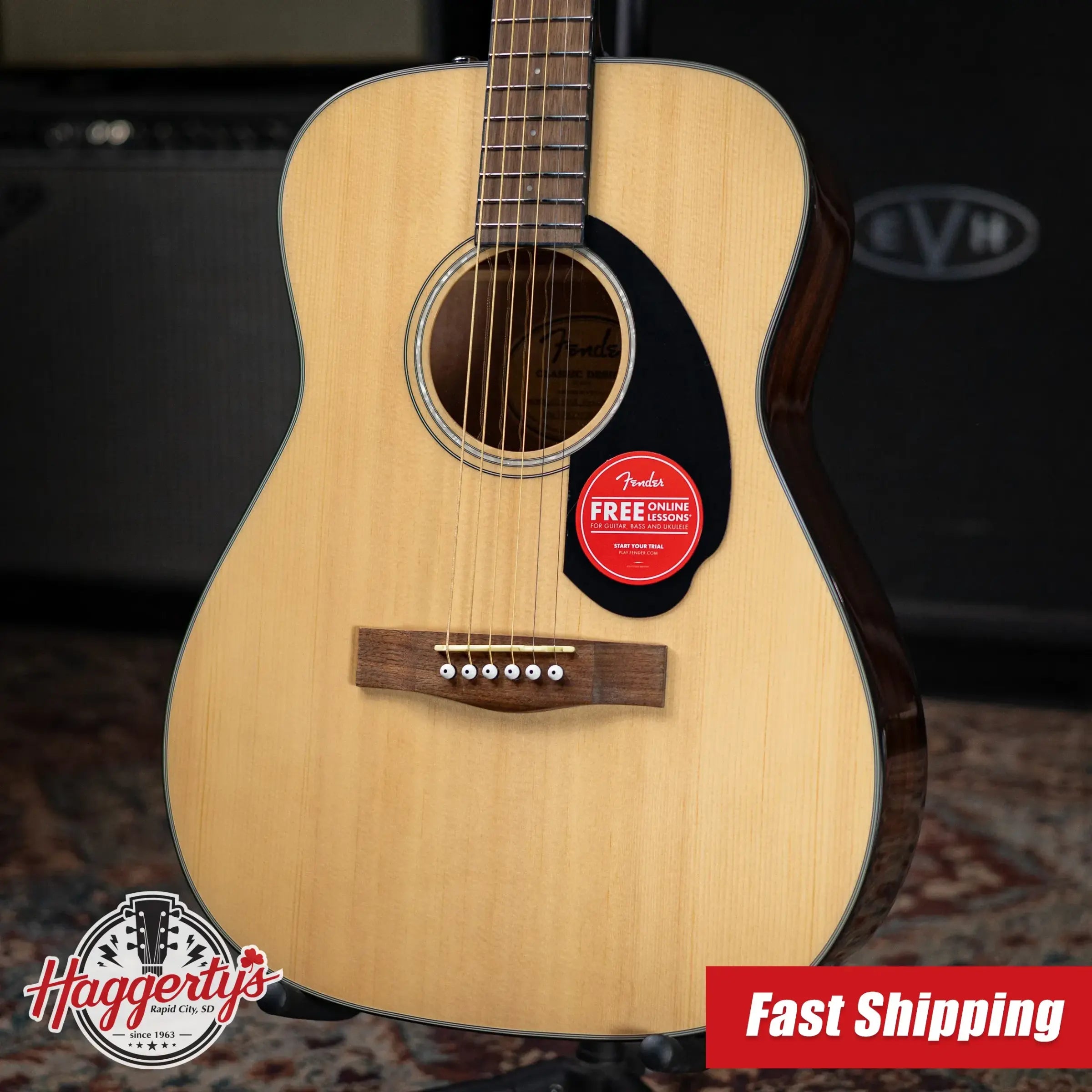 Fender CC-60S Solid Top Concert Acoustic Guitar Natural