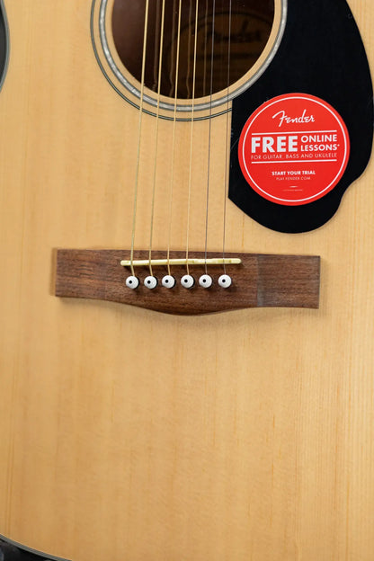 Fender CC-60S Solid Top Concert Acoustic Guitar Natural