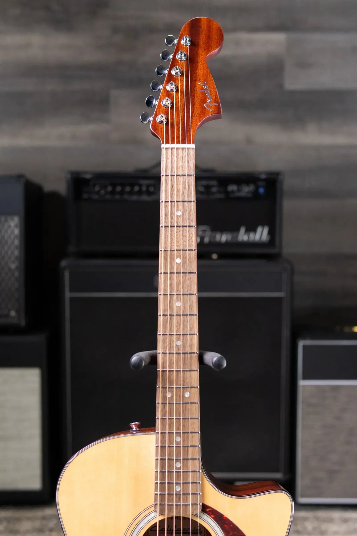 Fender California Deluxe Newporter CE Acoustic/Electric Guitar - Natural